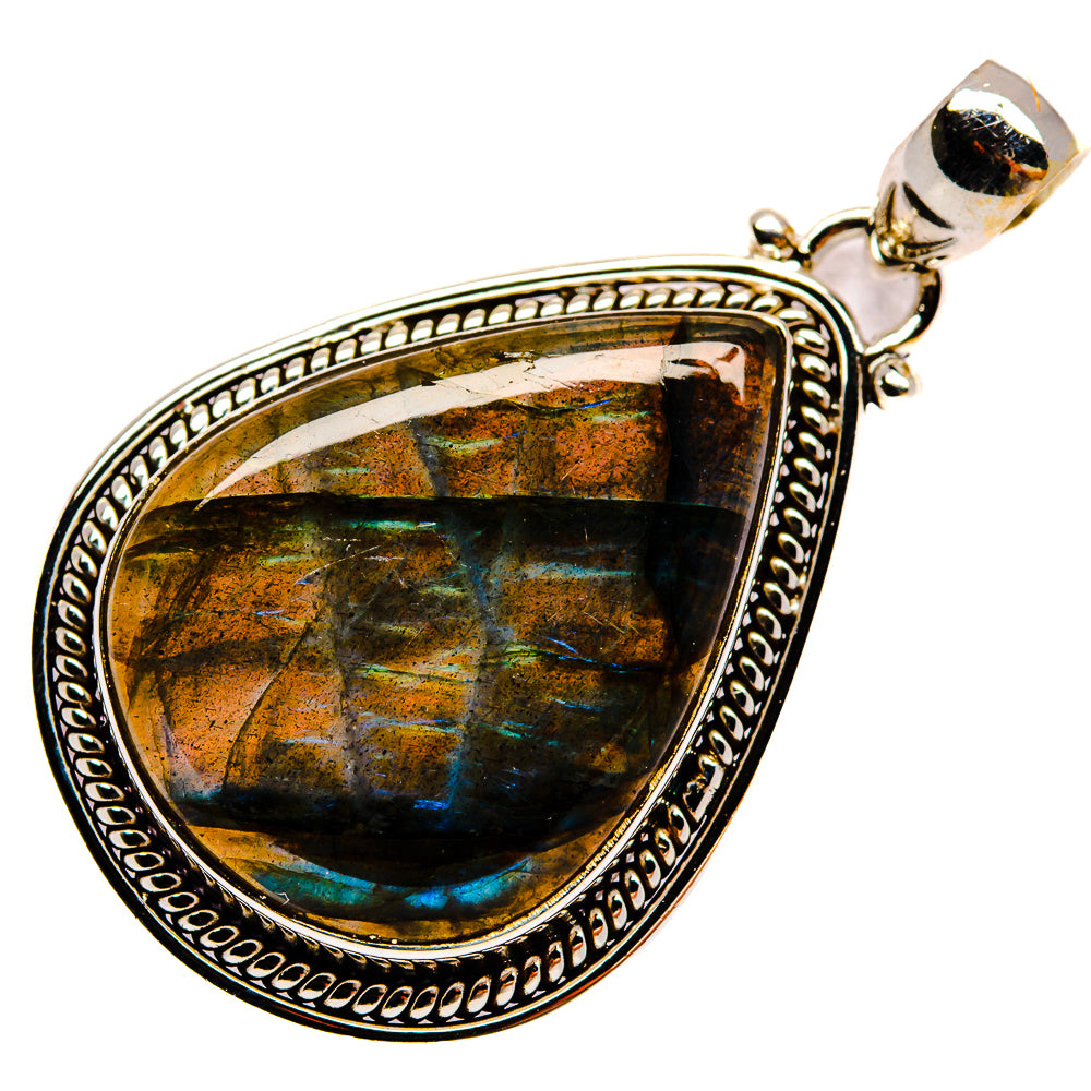 Labradorite Pendants handcrafted by Ana Silver Co - PD23775 - Photo 2