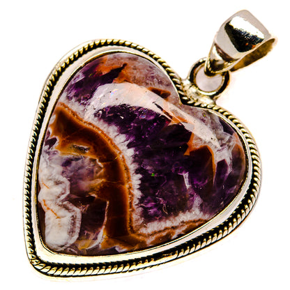 Chevron Amethyst Pendants handcrafted by Ana Silver Co - PD23786 - Photo 2