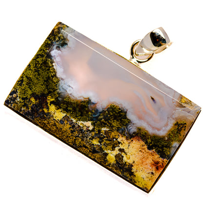Indonesian Plume Agate Pendants handcrafted by Ana Silver Co - PD23787 - Photo 2