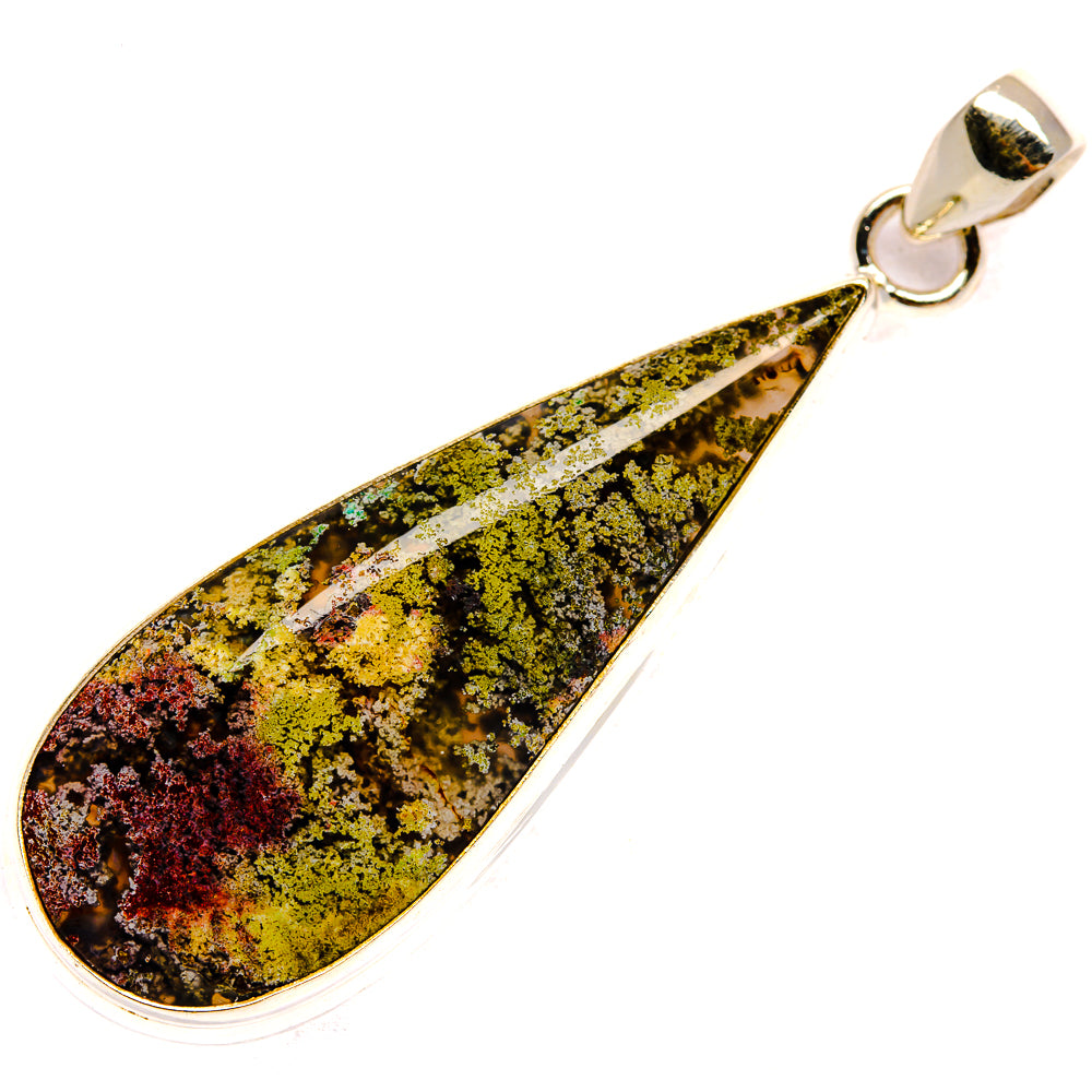 Indonesian Plume Agate Pendants handcrafted by Ana Silver Co - PD23788 - Photo 2