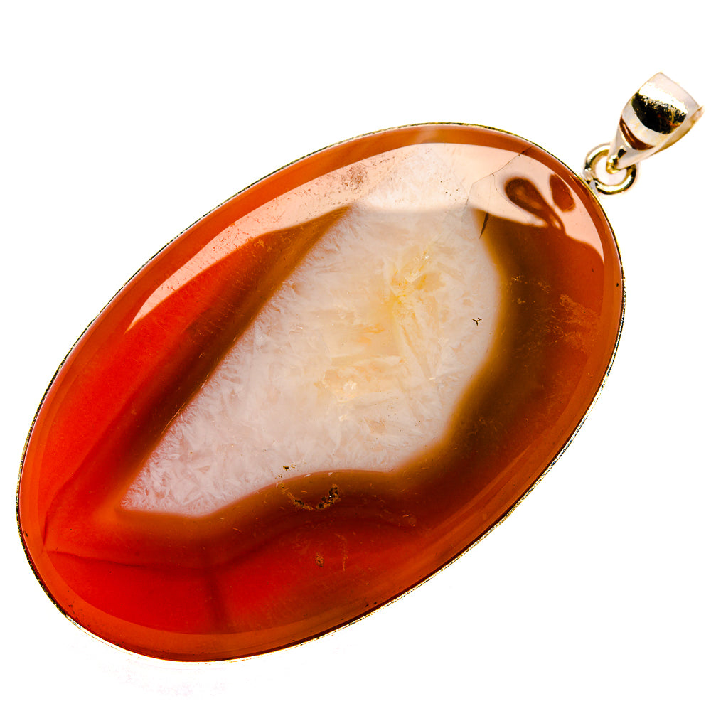 Red Geode Slice Pendants handcrafted by Ana Silver Co - PD23803 - Photo 2