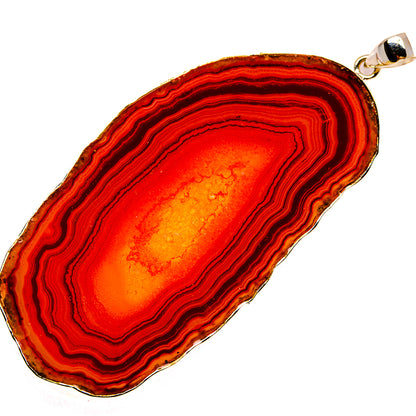 Red Geode Slice Pendants handcrafted by Ana Silver Co - PD23813 - Photo 2