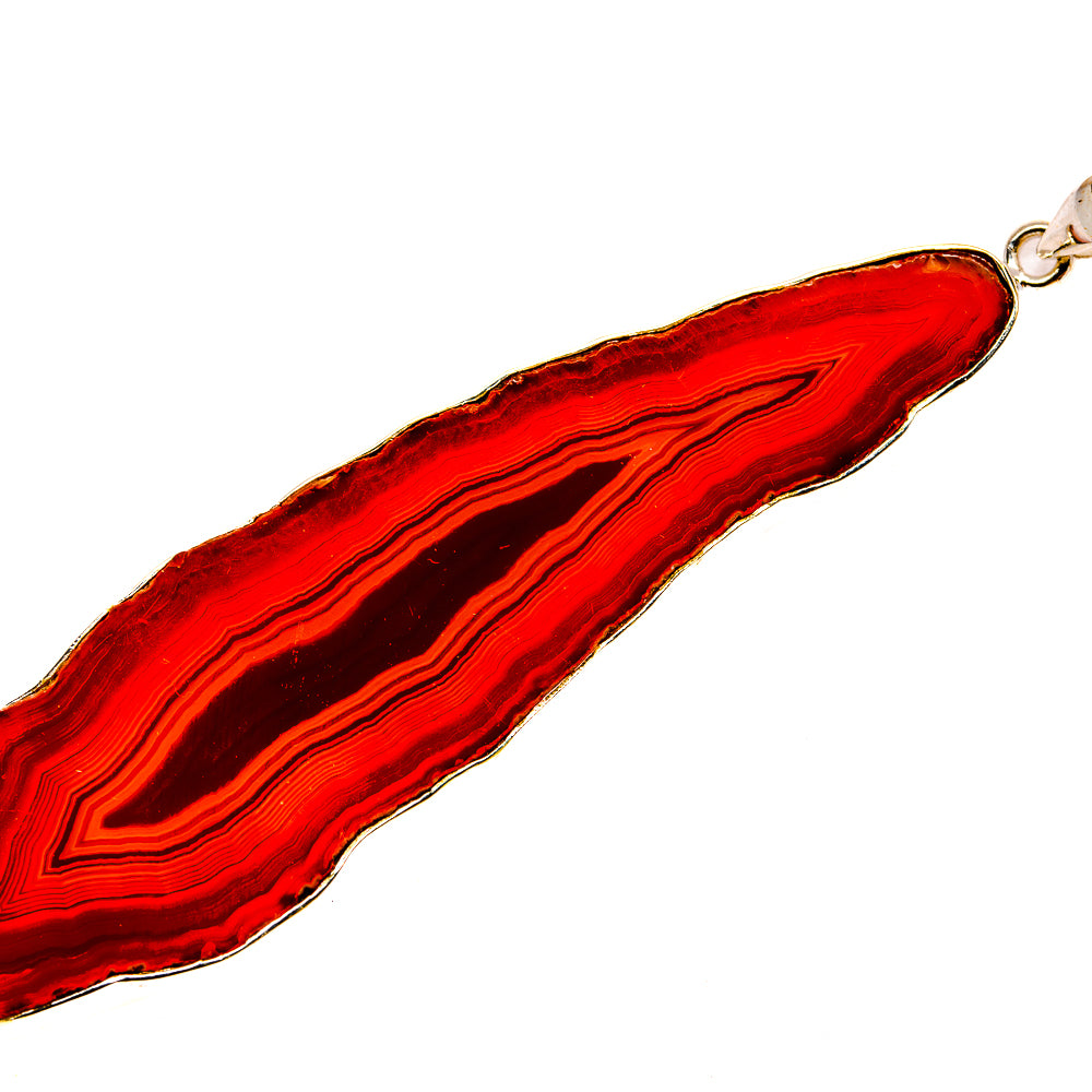 Red Geode Slice Pendants handcrafted by Ana Silver Co - PD23814 - Photo 2