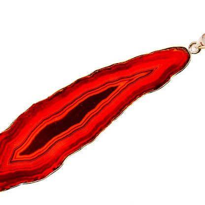 Red Geode Slice Pendants handcrafted by Ana Silver Co - PD23814 - Photo 2