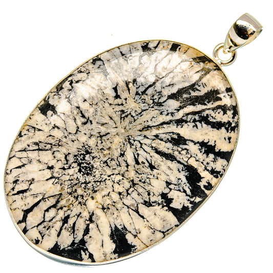 Chrysanthemum Stone Pendants handcrafted by Ana Silver Co - PD23819 - Photo 2