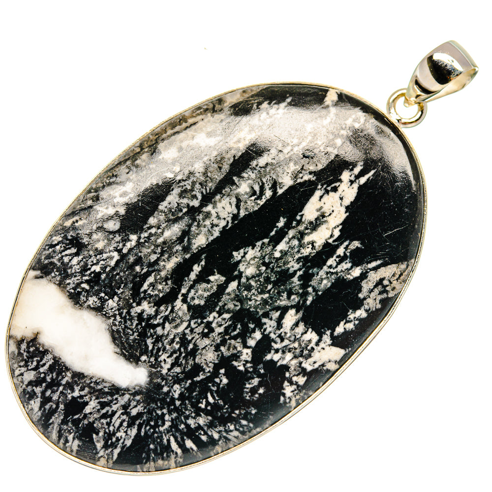 Chrysanthemum Stone Pendants handcrafted by Ana Silver Co - PD23820 - Photo 2