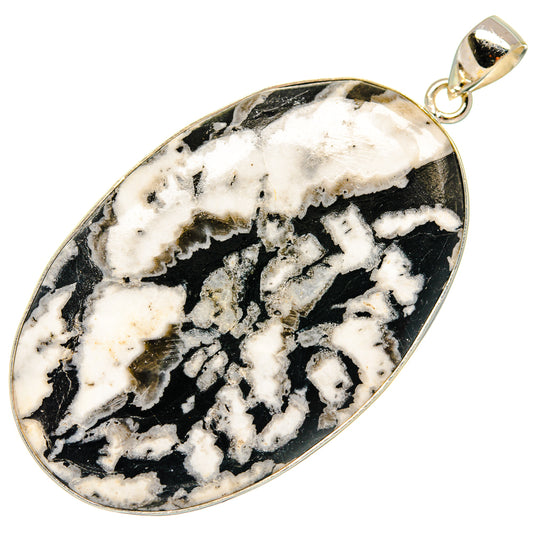 Chrysanthemum Stone Pendants handcrafted by Ana Silver Co - PD23827 - Photo 2