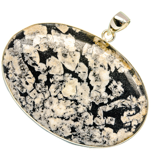 Chrysanthemum Stone Pendants handcrafted by Ana Silver Co - PD23829 - Photo 2