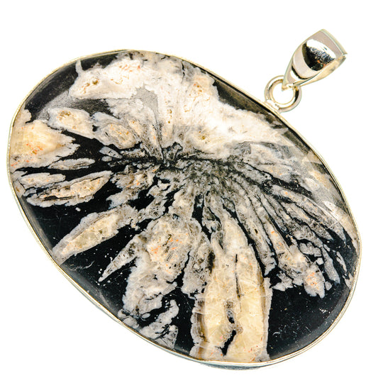 Chrysanthemum Stone Pendants handcrafted by Ana Silver Co - PD23830 - Photo 2