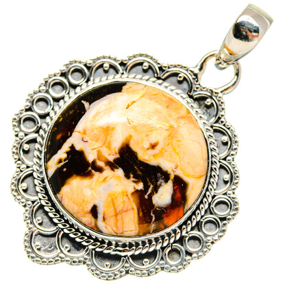 Peanut Wood Jasper Pendants handcrafted by Ana Silver Co - PD23847 - Photo 2