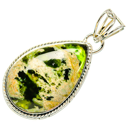 Australian Green Opal Pendants handcrafted by Ana Silver Co - PD23859 - Photo 2