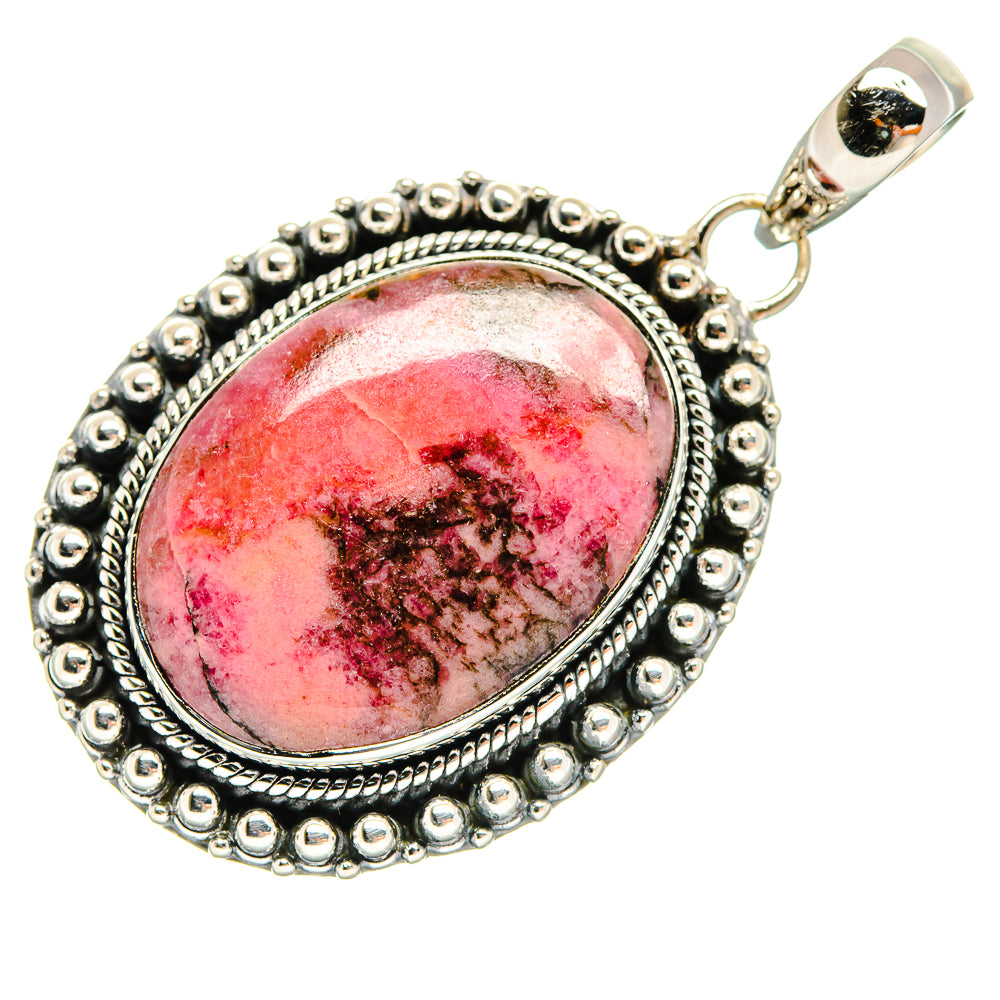 Rhodochrosite Pendants handcrafted by Ana Silver Co - PD23860 - Photo 2