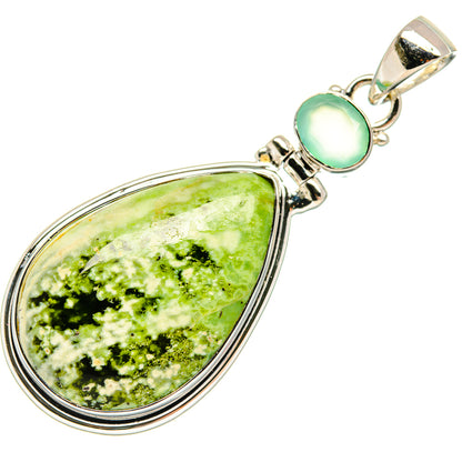 Australian Green Opal Pendants handcrafted by Ana Silver Co - PD23870 - Photo 2