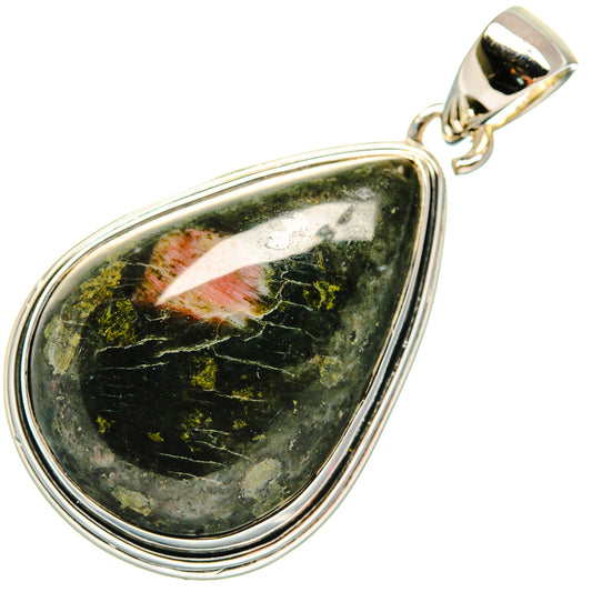 Rainforest Jasper Pendants handcrafted by Ana Silver Co - PD23871 - Photo 2