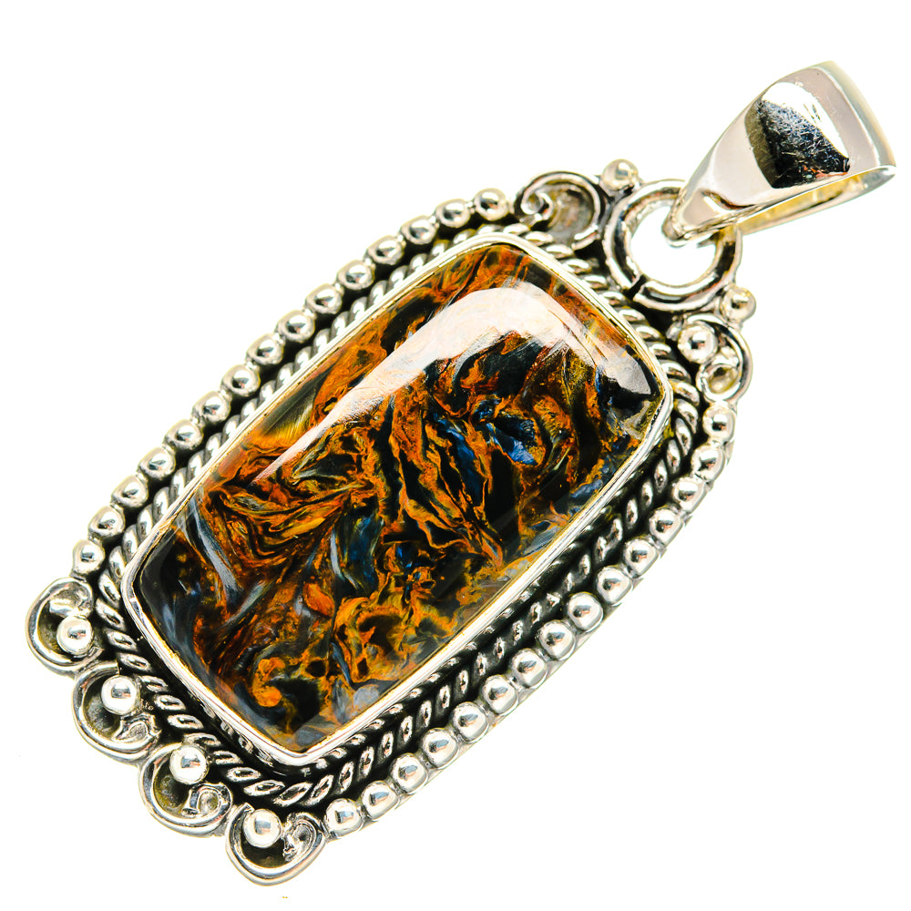 Golden Pietersite Pendants handcrafted by Ana Silver Co - PD23880 - Photo 2