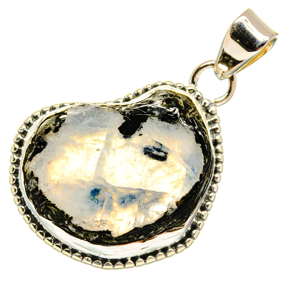 Rainbow Moonstone Pendants handcrafted by Ana Silver Co - PD23883 - Photo 2