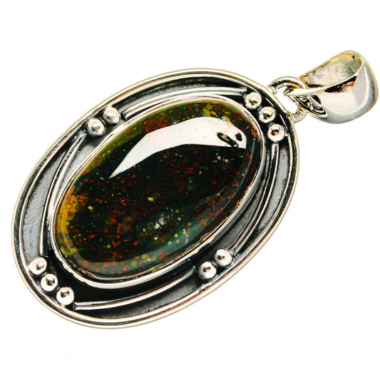 Bloodstone Pendants handcrafted by Ana Silver Co - PD23886 - Photo 2