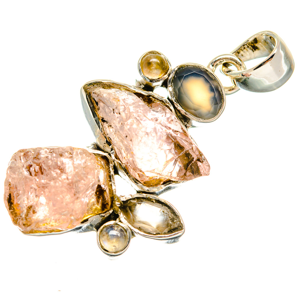 Rose Quartz Pendants handcrafted by Ana Silver Co - PD23888 - Photo 2