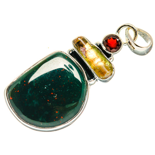 Bloodstone Pendants handcrafted by Ana Silver Co - PD23894 - Photo 2