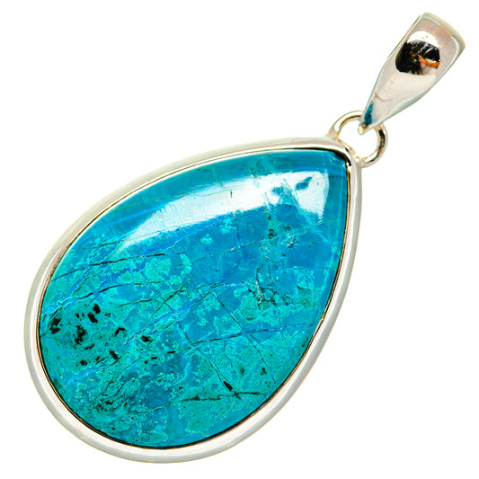 Chrysocolla Pendants handcrafted by Ana Silver Co - PD23900 - Photo 2