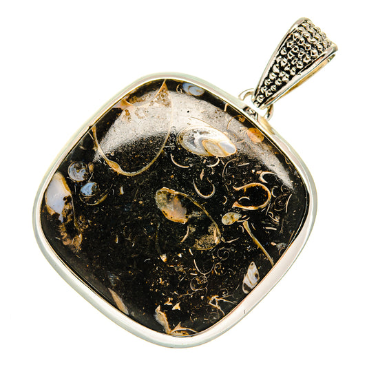 Turritella Agate Pendants handcrafted by Ana Silver Co - PD23909 - Photo 2