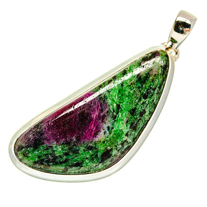Ruby Zoisite Pendants handcrafted by Ana Silver Co - PD23913 - Photo 2