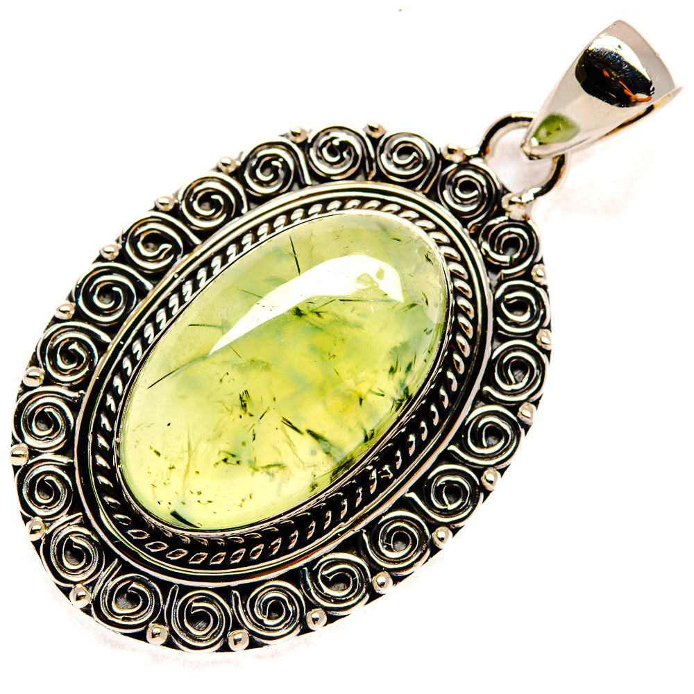 Prehnite Pendants handcrafted by Ana Silver Co - PD23927 - Photo 2