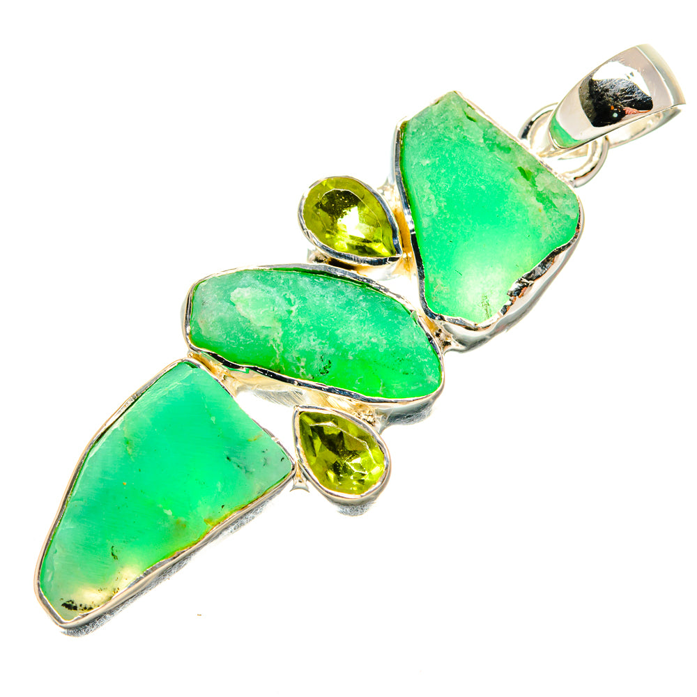 Chrysoprase Pendants handcrafted by Ana Silver Co - PD23940 - Photo 2