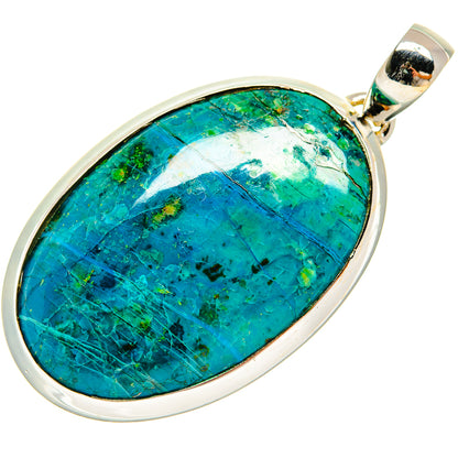 Chrysocolla Pendants handcrafted by Ana Silver Co - PD23963 - Photo 2
