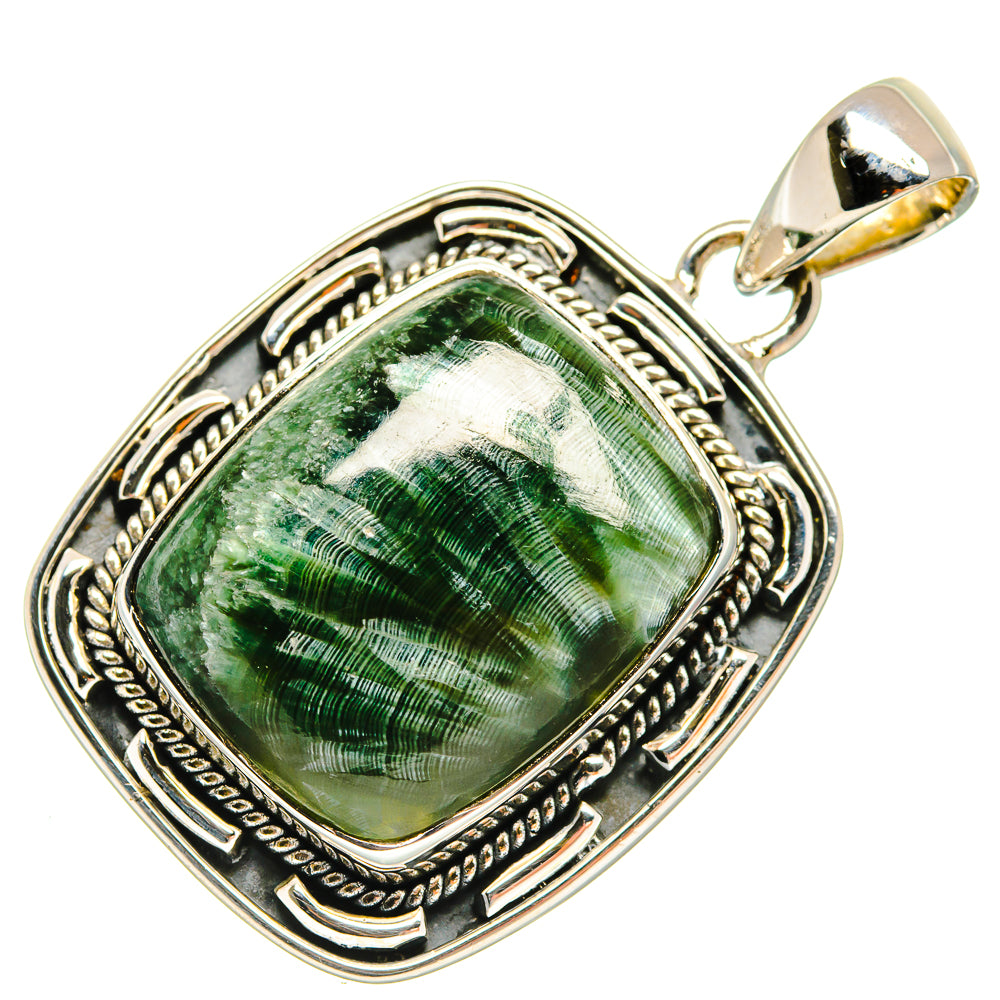 Seraphinite Pendants handcrafted by Ana Silver Co - PD23964 - Photo 2
