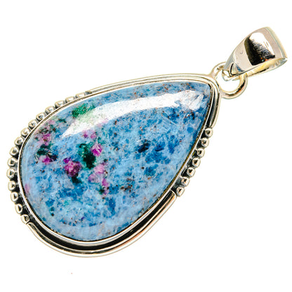 Ruby Fuchsite Pendants handcrafted by Ana Silver Co - PD23981 - Photo 2