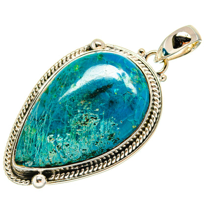 Chrysocolla Pendants handcrafted by Ana Silver Co - PD23984 - Photo 2