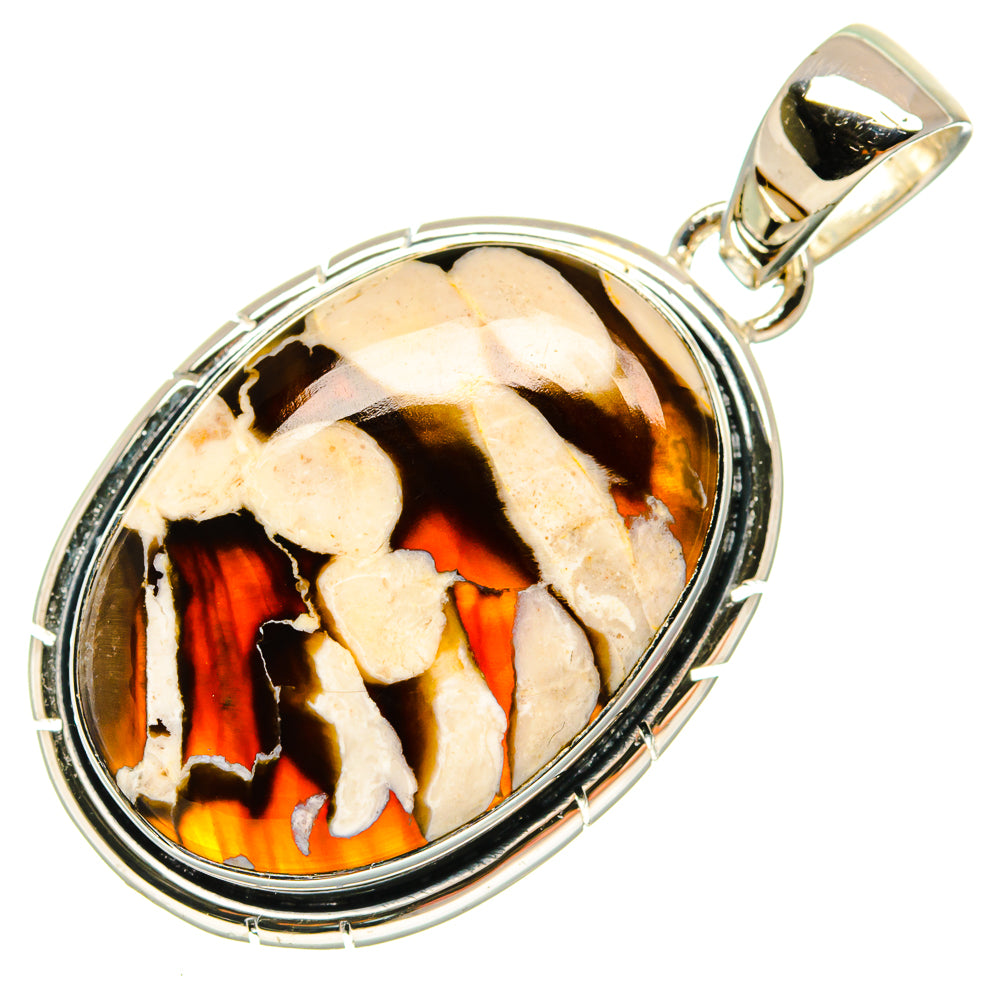 Peanut Wood Jasper Pendants handcrafted by Ana Silver Co - PD23998 - Photo 2