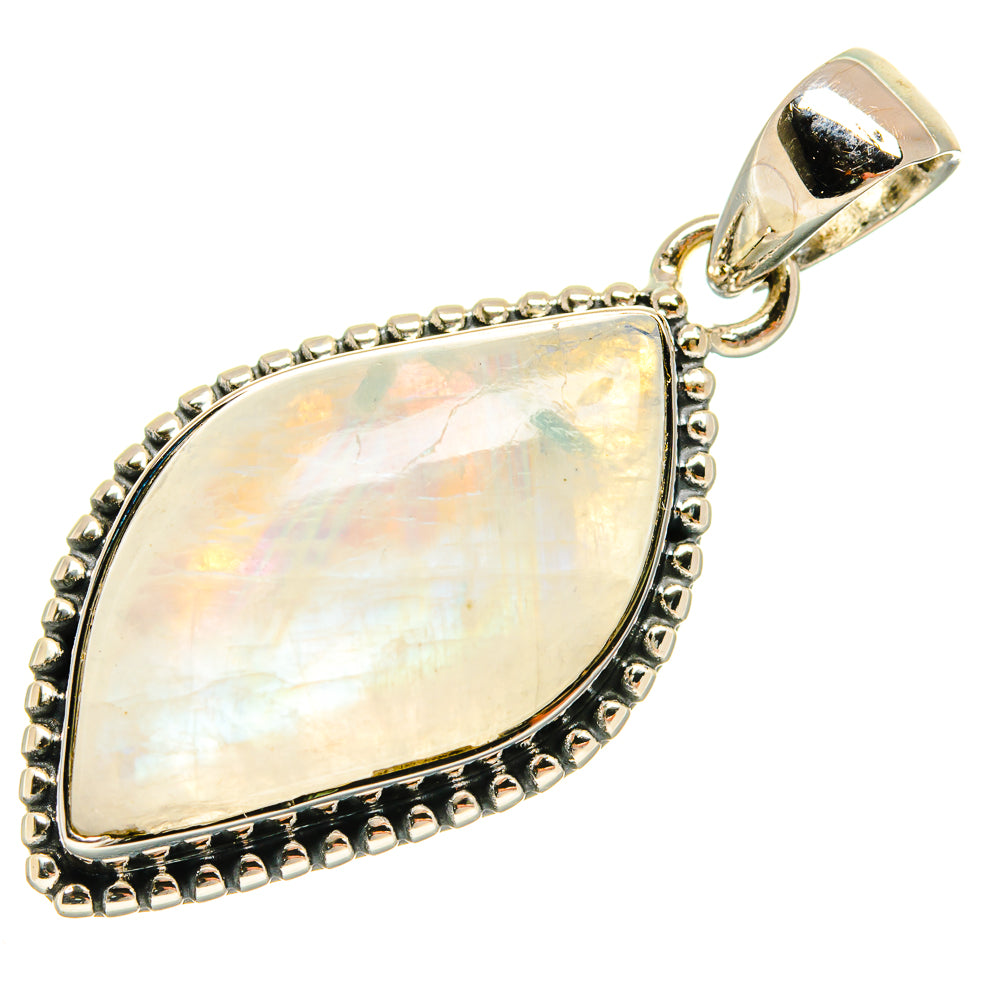 Rainbow Moonstone Pendants handcrafted by Ana Silver Co - PD24005 - Photo 2