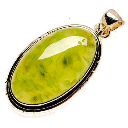 Prehnite Pendants handcrafted by Ana Silver Co - PD24007 - Photo 2