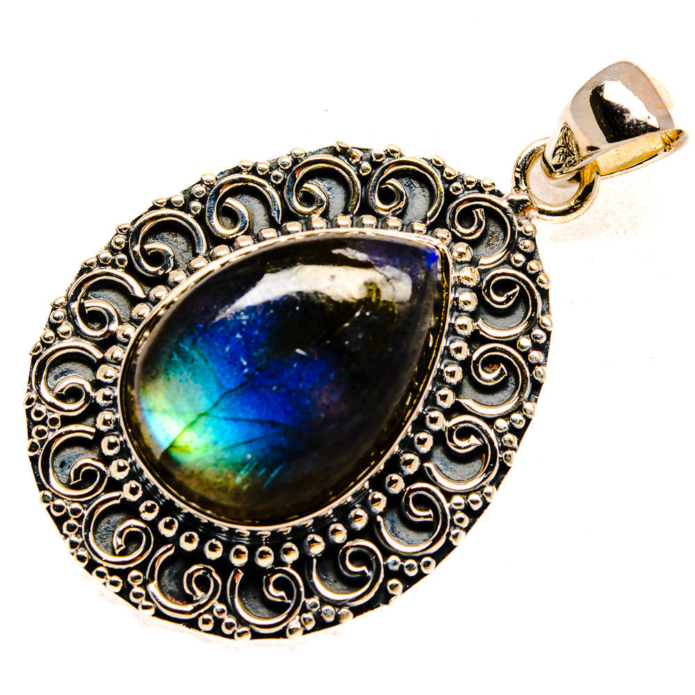 Labradorite Pendants handcrafted by Ana Silver Co - PD24011 - Photo 2