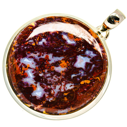 Plume Agate Pendants handcrafted by Ana Silver Co - PD24021 - Photo 2