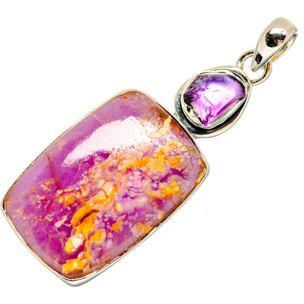 Phosphosiderite Pendants handcrafted by Ana Silver Co - PD24026 - Photo 2