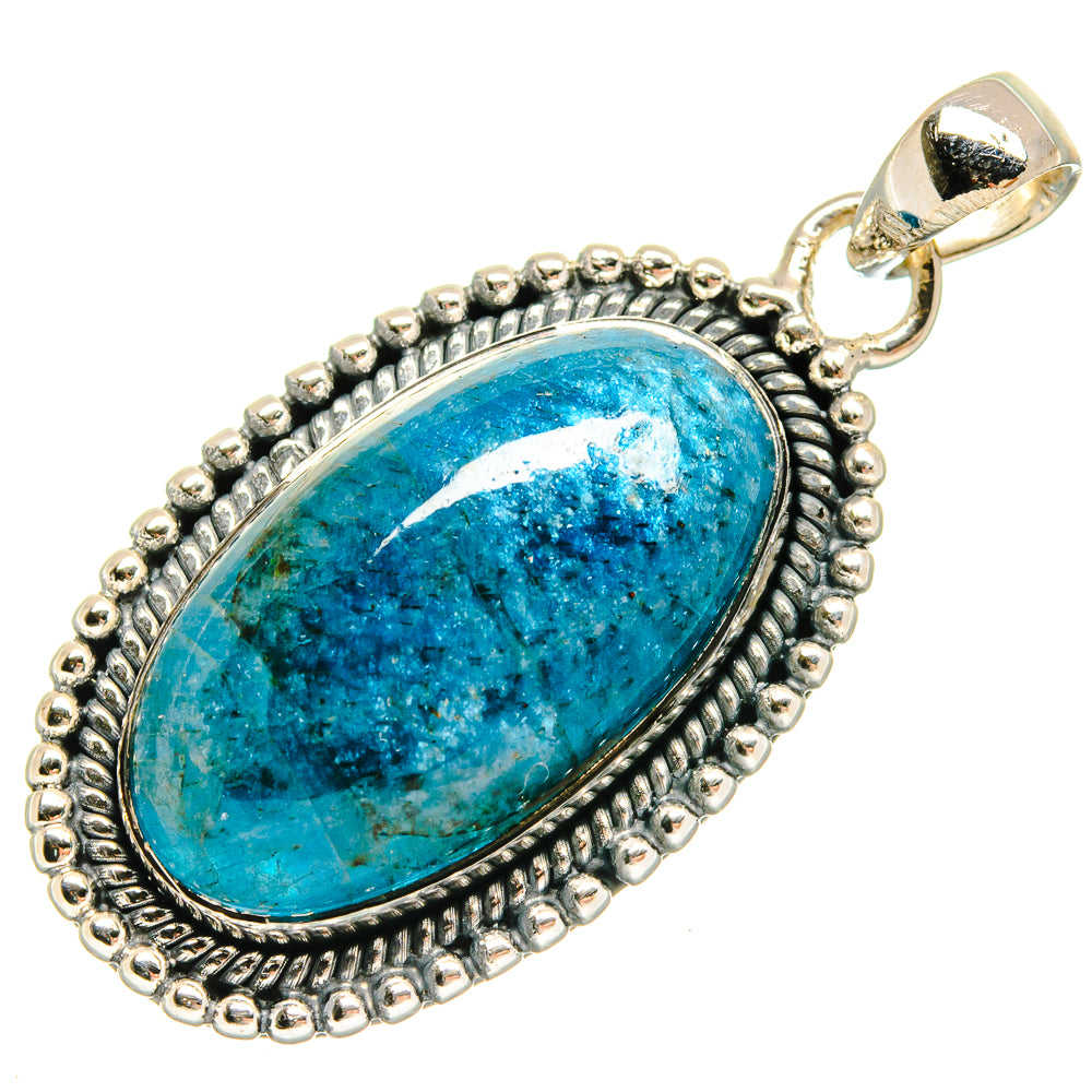 Chrysocolla Pendants handcrafted by Ana Silver Co - PD24050 - Photo 2