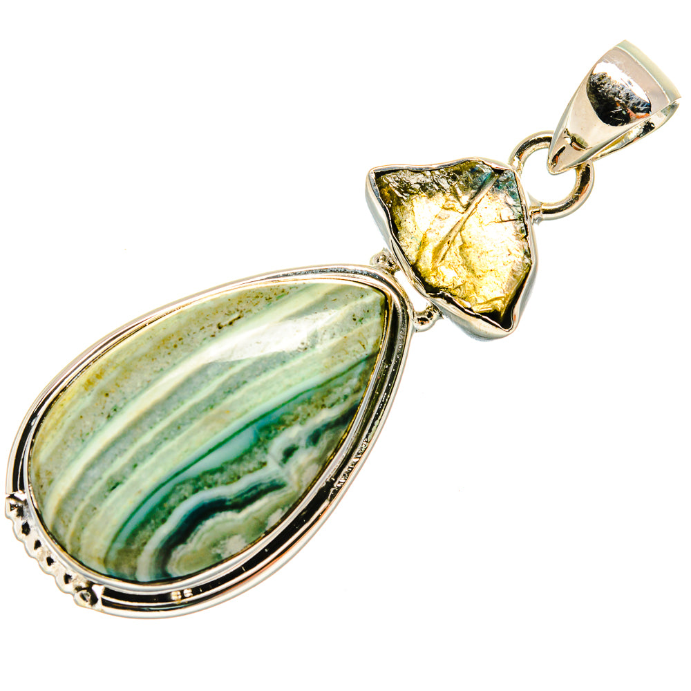 Ocean Jasper Pendants handcrafted by Ana Silver Co - PD24057 - Photo 2
