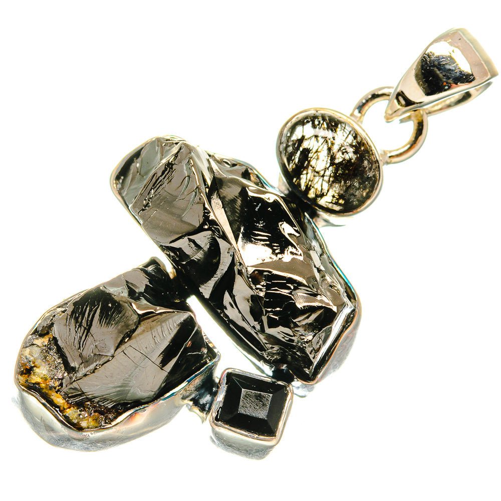 Shungite Pendants handcrafted by Ana Silver Co - PD24064 - Photo 2