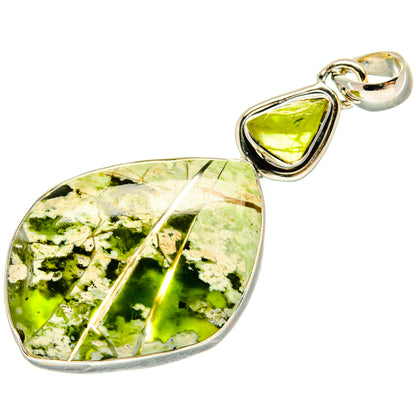 Rainforest Opal Pendants handcrafted by Ana Silver Co - PD24068 - Photo 2