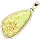 Lemon Chrysoprase Pendants handcrafted by Ana Silver Co - PD24074 - Photo 2