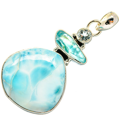 Larimar Pendants handcrafted by Ana Silver Co - PD24079 - Photo 2