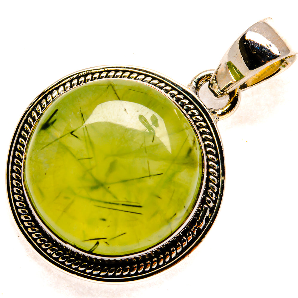 Prehnite Pendants handcrafted by Ana Silver Co - PD24085 - Photo 2