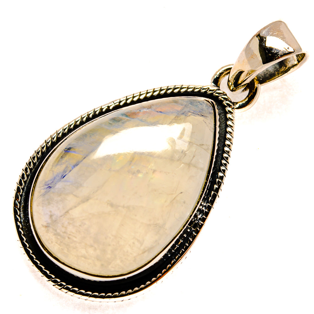 Rainbow Moonstone Pendants handcrafted by Ana Silver Co - PD24086 - Photo 2