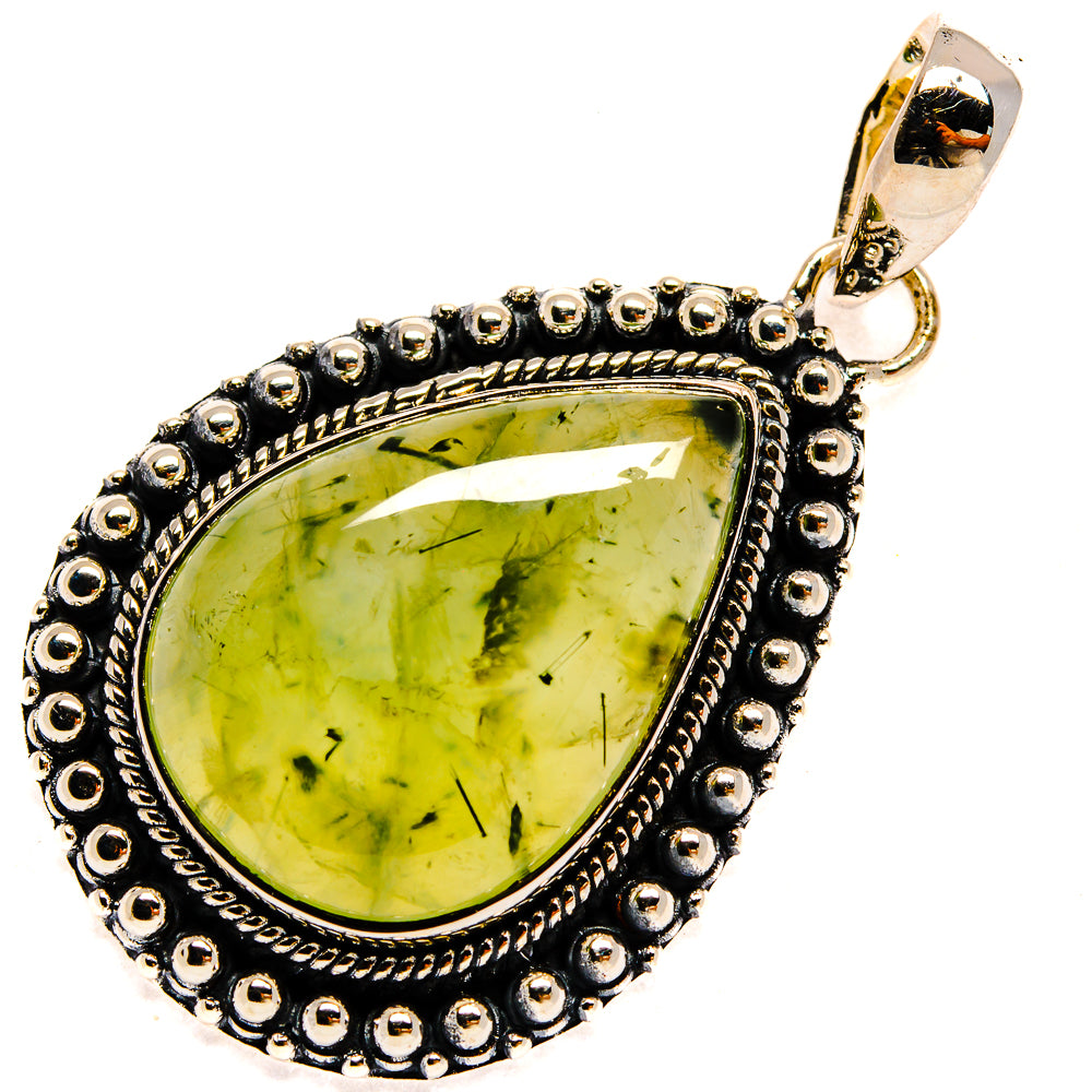 Prehnite Pendants handcrafted by Ana Silver Co - PD24087 - Photo 2