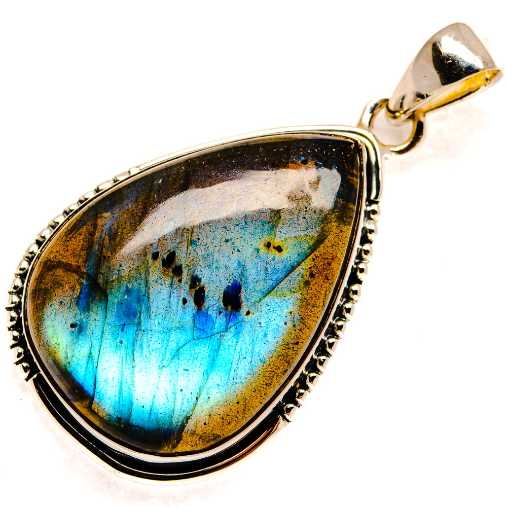 Labradorite Pendants handcrafted by Ana Silver Co - PD24093 - Photo 2