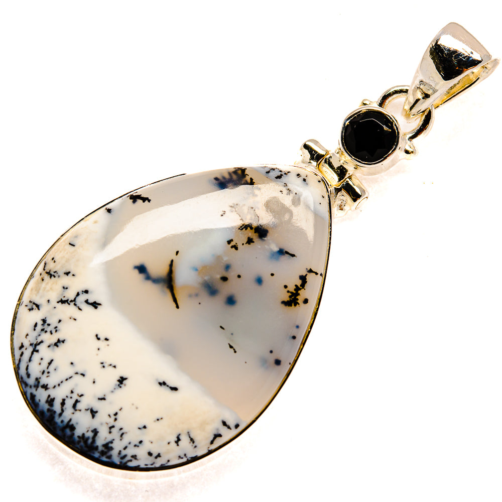 Dendritic Opal Pendants handcrafted by Ana Silver Co - PD24097 - Photo 2