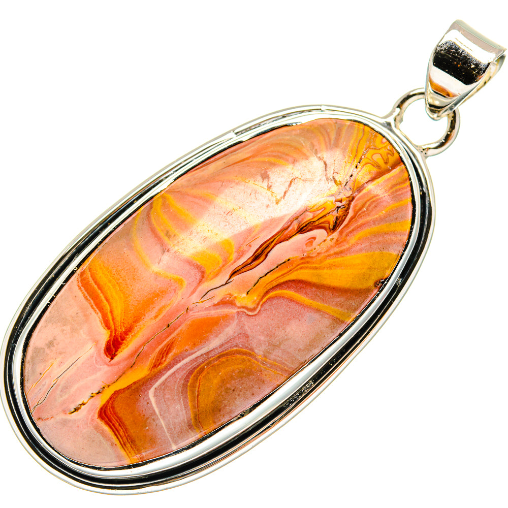 Orange Agate Pendants handcrafted by Ana Silver Co - PD24098 - Photo 2